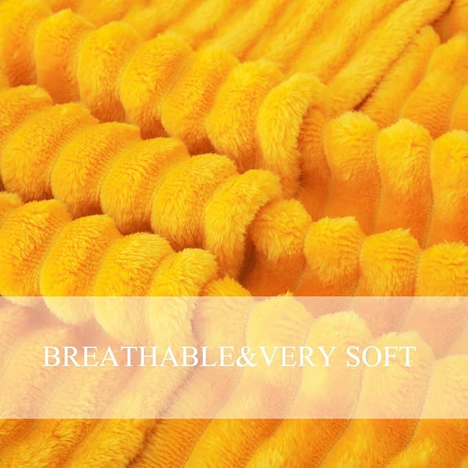 Gold Fleece Throw Blanket 50”×60” - Image 6
