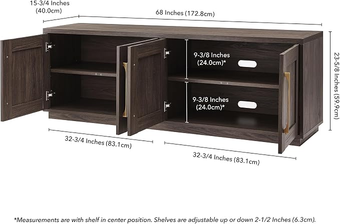 Henn&Hart TV Stand for TVs up to 75'' - Image 8