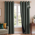 NICETOWN 100% Blackout Curtains 84 inches Long, Pair of Energy Smart & Noise by NICETOWN