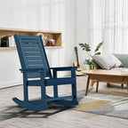 GREENVINES Outdoor Rocking Chairs | Set of 2 | Porch Rocker | HDPE Plastic | - Image 2