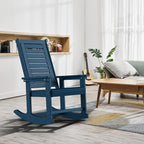 GREENVINES Outdoor Rocking Chairs | Set of 4 | Porch Rocker | HDPE Plastic | - Image 5