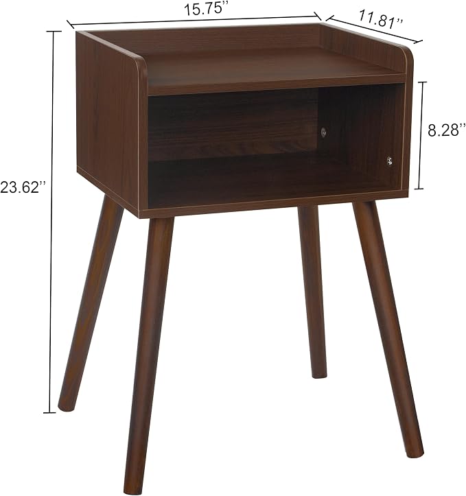 MaxSmeo Small Nightstand, Mid Century Modern Side Table Bedroom - Image 3