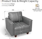 SITJOY Faux Leather Living Room Chair - Image 2