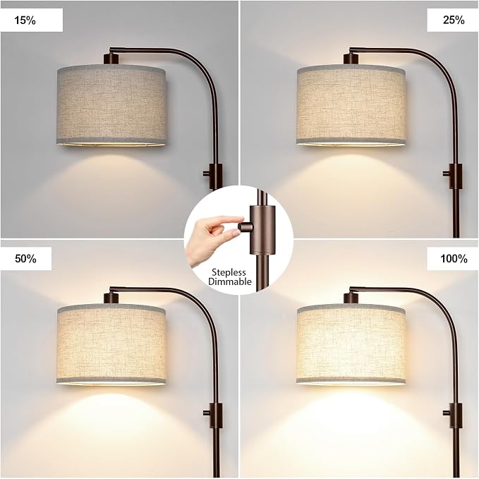 Nintiue Upgraded Modern Arc Dimmable Tall Standing Floor Lamp - Image 3