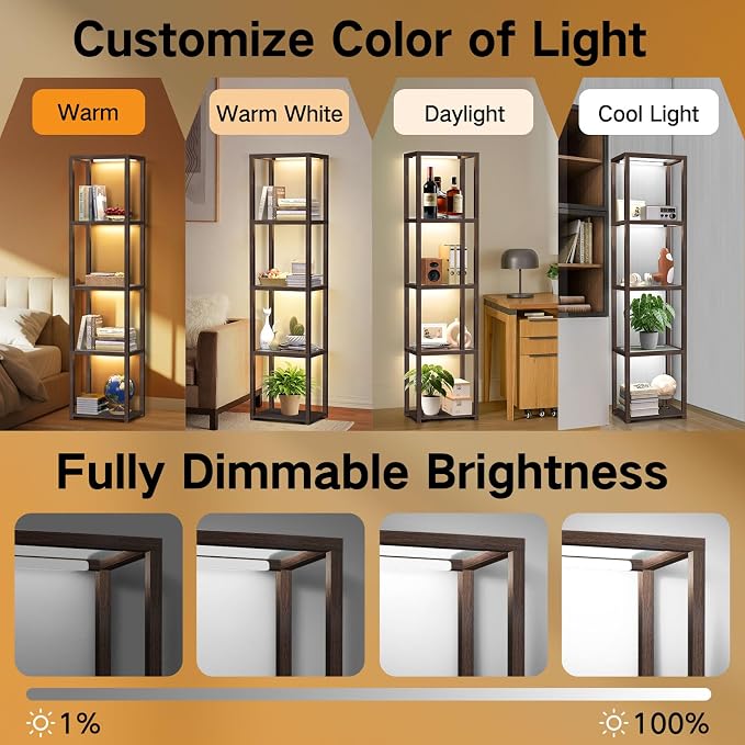 OUTON 67" Glass Display Shelf - Image 3