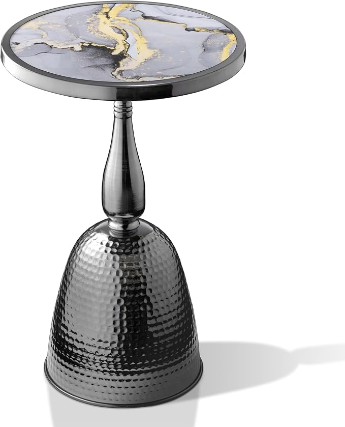 Homes: Inside + Out Halric Modern 24" Tall Round End Table by HOMESInsideOut