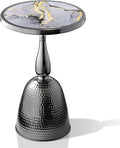Homes: Inside + Out Halric Modern 24" Tall Round End Table by HOMESInsideOut