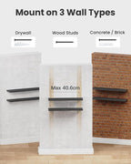 AMADA HOMEFURNISHING Floating Shelves Wall Mounted, 24 x 7 Inch Wall Shelves - Image 8