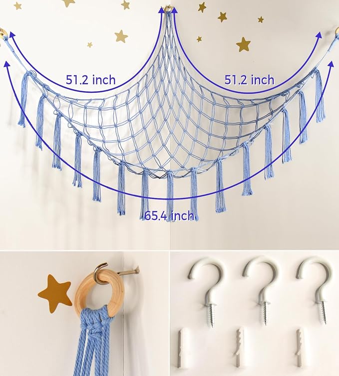 mirolam Stuffed Animal Storage Hammock Net - Image 5