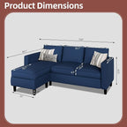 Nuturelly Convertible Sectional Sofa Couch - Image 2