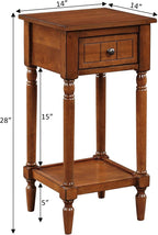 Convenience Concepts French Country Khloe 1 Drawer Accent End Table 14" - Image 3