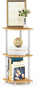 Furinno TURN-N-TUBE Corner Shelf, 3-Tier Corner Bookshelf, Display Storage by Furinno-FitsYourSpaceFitsYourBudget