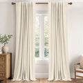 MIULEE 100% Blackout Linen Curtains by MIULEE