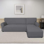 PureFit Stretch Sectional Couch Covers 2 pcs Non Slip L Shape Sofa Cover | - Image 2
