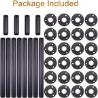 MUZIK 3-Tier Industrial Pipe Table Leg Set, Iron Base Legs Rustic Iron Pipe - Image 4
