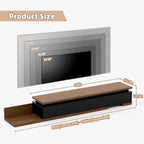 Extendable TV Stand with LED Lights, Modern TV Console with 3 Drawers, Wooden - Image 2