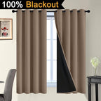Yakamok Khaki Blackout Curtains 63 Inches Long - Image 3