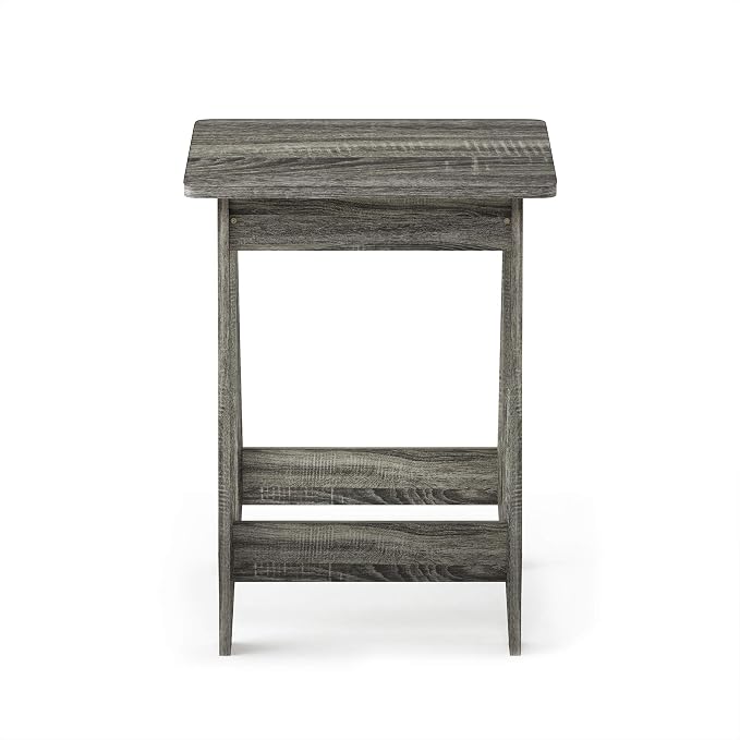 Furinno Beginning End Table, French Oak Grey - Image 4