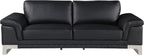 Blackjack Furniture Weston Collection Genuine Italian Leather Living Room Sofa - Image 5