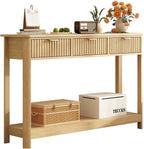 RUSTOWN Fluted Wood Console Table by RUSTOWN