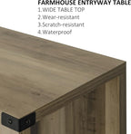 Mufico Sofa Table Console Table, Coffee Bar Cabinet, 31.5 L x 13.8 D x 34.65 H - Image 7
