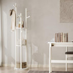 Muwuele Solid Wood Rotary Coat Rack, Freestanding Coat Rack - Image 7