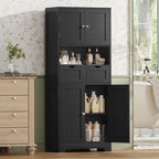 Iwell 57.8" H Tall Storage Cabinet - Image 2