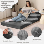 JUIKURY Folding Sofa Bed, Convertible Sleeper Chair - Image 2