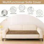 Couch Cover for Dogs, Washable Non Slip Plush Flannel Sofa Protector | Thick - Image 3