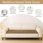 Couch Cover for Dogs, Washable Non Slip Plush Flannel Sofa Protector | Thick - Image 3