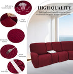 100% Waterproof Sectional Recliner Couch Covers - Image 6