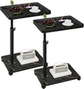 C Table End Table Adjustable Height, 360°Swivel TV Tray Table by Unknown