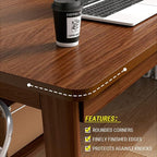 NELYE Mid-Century Long Desk Table - Image 3