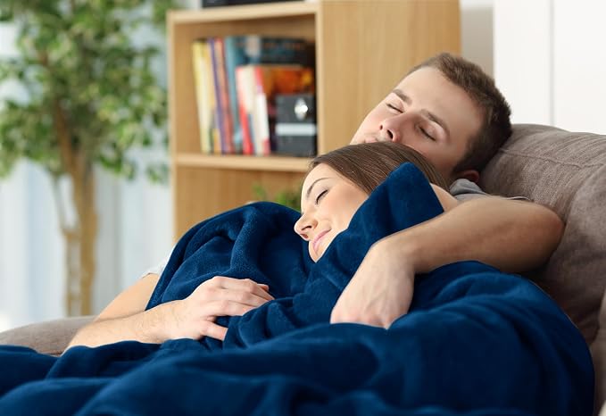 Utopia Bedding Ultra Soft Fleece Bed Blanket Twin Size Navy | Microfiber Plush - Image 7