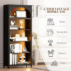 Dystler 5-Tier Arched Bookshelf - Image 6