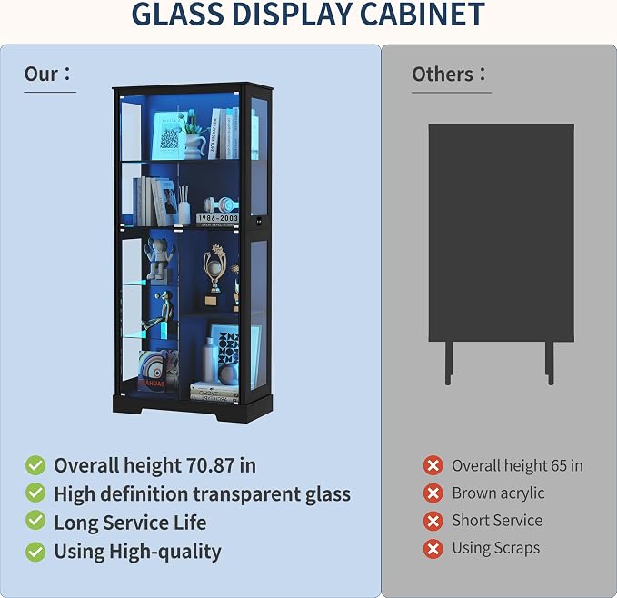 HNEBC 71'' Display Cabinet - Image 7