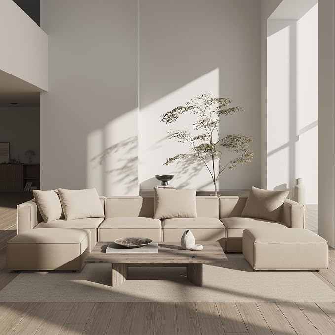 Acanva Luxury Modular Sectional Living Room Sofa Set, Modern Minimalist Style by acanva