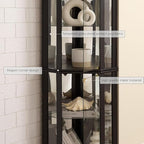 Anwick Corner Display Curio Cabinets - Image 7