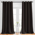 NICETOWN Blackout Toffee Brown Curtains & Drapes 90 inches Long by NICETOWN