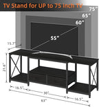 GYIIYUO TV Stand with Fabric Drawers - Image 2