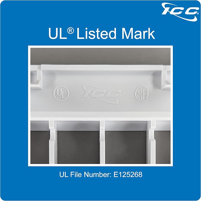 ICC 4-Port Modular Furniture Faceplate - Image 2