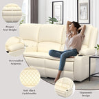 Yolsali 3-Seater Recliner Sofa, Manual Reclining Couch - Image 6