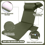 Wenqik 2 Pcs Outdoor Chaise Lounge Cushion - Image 2