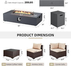UPHA 9 Pieces Patio Furniture Sets, Wicker Outdoor Sectional Sofa Couch - Image 2
