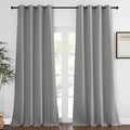 NICETOWN Blackout Silver Grey Curtains 90 inch Length by NICETOWN