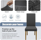 BIETYONE Stretch Dining Chair Covers Set of 2, Soft Removable Washable Kitchen - Image 3
