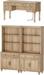 WAMPAT Home Office Furniture Set, Wood Computer Desk - Image 9