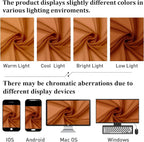 Orange Sheer Curtains 96 Inches Long 2 Panels, Light Filtering Voile Airy - Image 7