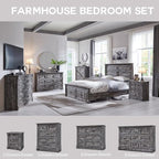Aitjunz Farmhouse Queen Size Bed Frame - Image 6