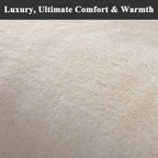 SHACOS Silky Soft Faux Rabbit Fur Area Rug 3'x5' Non Slip Washable Padded Throw - Image 8